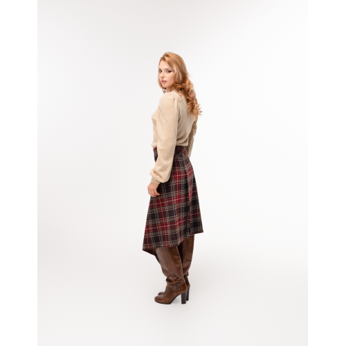 Jupe Luisa en tartan de laine