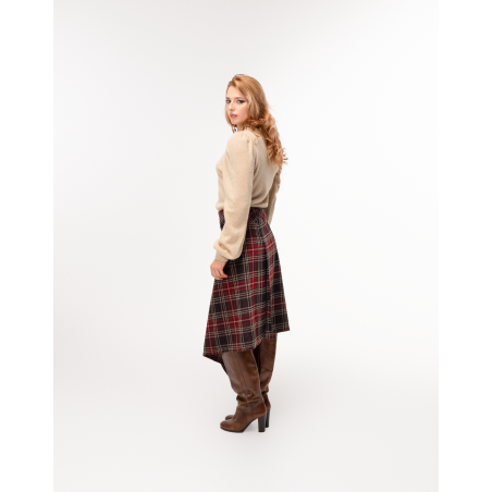 Jupe Luisa en tartan de laine
