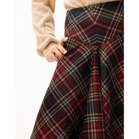 Jupe Luisa en tartan de laine