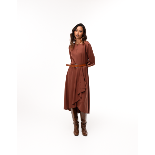Robe Diane marron