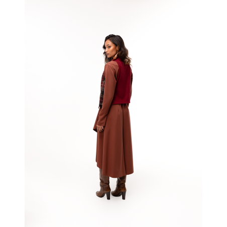 Robe Diane marron