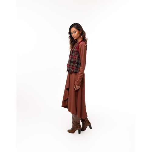 Robe Diane marron