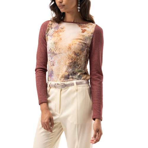 Myriam Top in Wool and Angora with a...