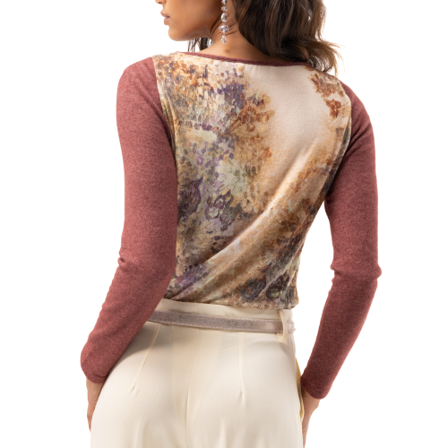 Myriam Top in Wool and Angora with a...