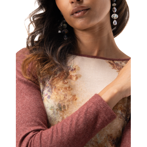 Myriam Top in Wool and Angora with a...