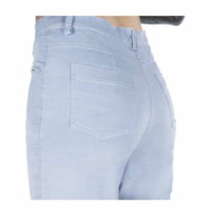 Pantalon coupe jean en coton stretch bleu glacier